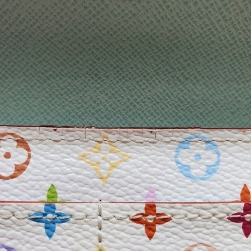 Louis Vuitton x Takashi Murakami White Multicolor Sarah Wallet